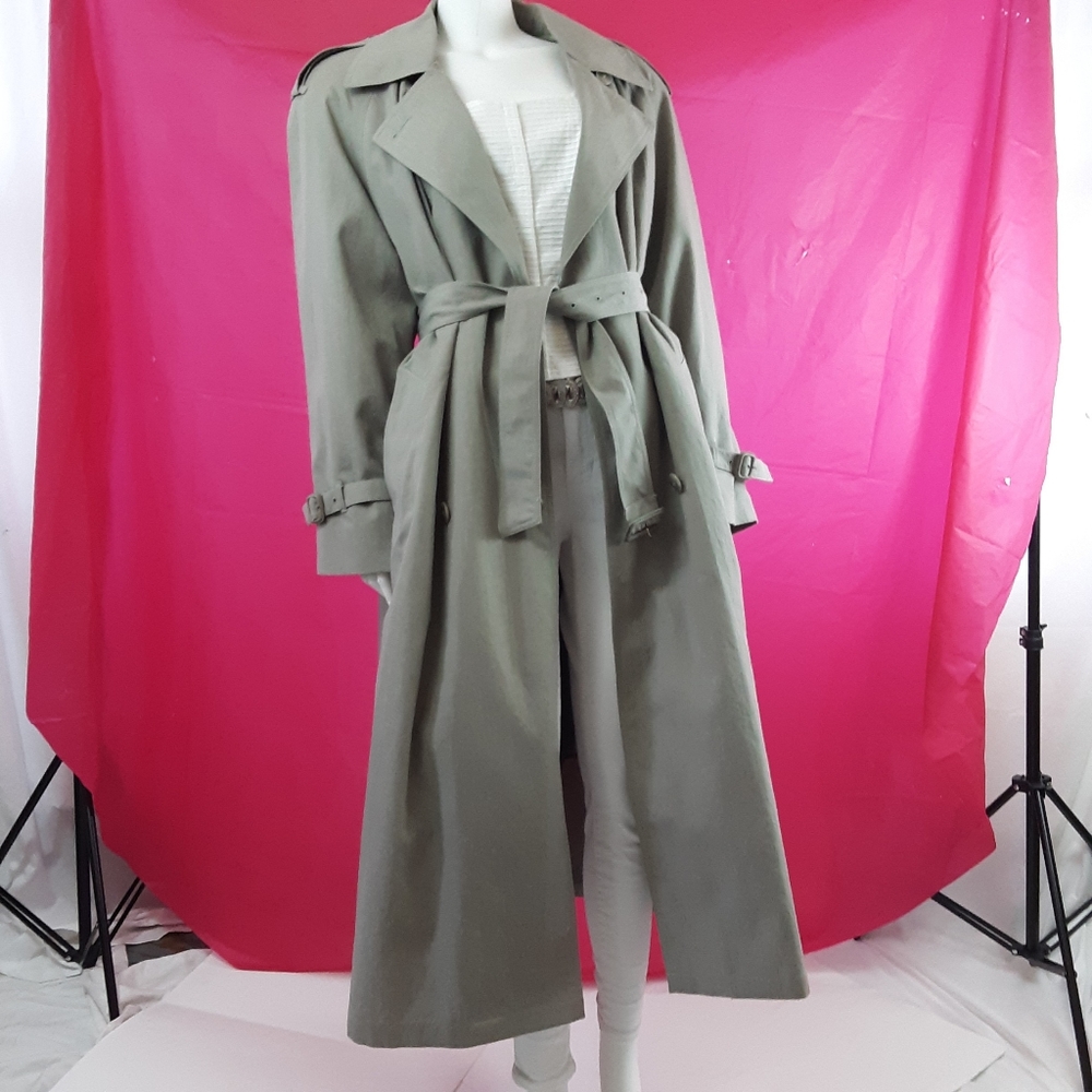 Vintage London fog - Town -trench coat in grey - Picture 11 of 15